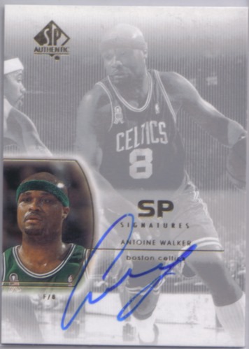 Antoine Walker Limited MASTERFUL MARKS Auto #8/199 1/1? Jersey # PSA 7 NM  Celtic